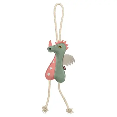 Trixie draak leer met touw 55 cm – kauwspeeltje zonder geluid