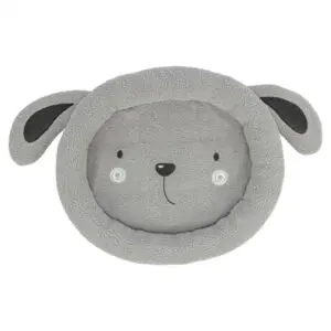 Trixie hondenmand Junior grijs 50 x 40 cm – teddystof, voor puppy's - Afbeelding 1