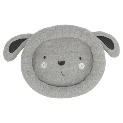 Trixie hondenmand Junior grijs 50 x 40 cm – teddystof, voor puppy's