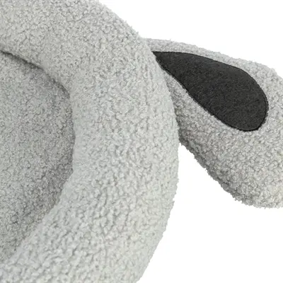 Trixie hondenmand Junior grijs 50 x 40 cm – teddystof, voor puppy's - Afbeelding 7