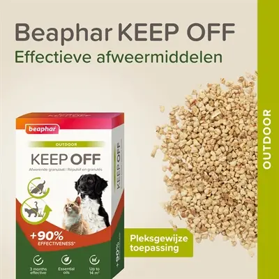 Beaphar Keep Off granulaat 2 x 200 g – afschrikmiddel voor honden en katten