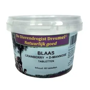 Dierendrogist blaas cranberry + D-mannose 60 stuks – voor honden - Afbeelding 1