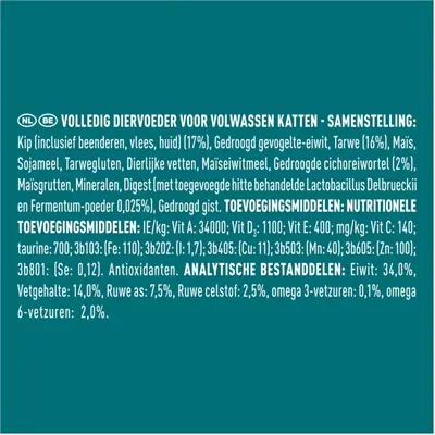 Purina ONE Adult kattenvoer kip en volkoren granen 7,5 kg - Afbeelding 4