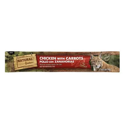 Natural Greatness kattensnack kip met wortel 4 x 14 g – Vision Support