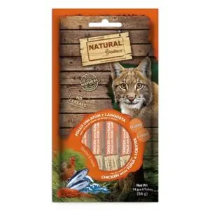 Natural Greatness kattensnack kip, tonijn, kreeft 4 x 14 g – Immune Support - Afbeelding 1