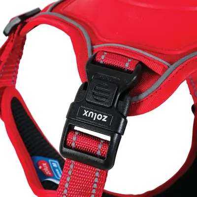 Zolux Easyride hondentuig rood M 55-67 cm – handsfree, 16-33 kg - Afbeelding 6
