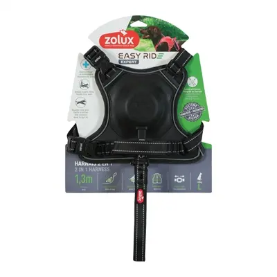 Zolux Easyride hondentuig zwart L 63-80 cm – handsfree, 33-55 kg - Afbeelding 7