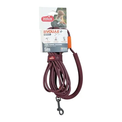 Zolux Bivouak sleeplijn rond siliconen rood 5 m x 0,6 cm
