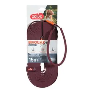 Zolux Bivouak sleeplijn plat siliconen rood 15 m x 1,5 cm - Afbeelding 4