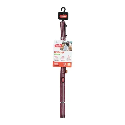 Zolux Bivouak sleeplijn plat rood 5 m x 1,5 cm – waterafstotend