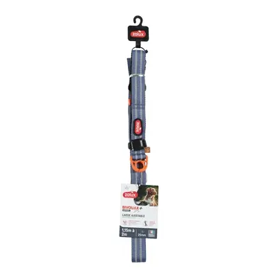 Zolux Bivouak verstelbare hondenriem blauw 2 m x 2,5 cm