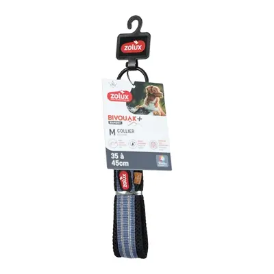 Zolux halsband Bivouak blauw M 35-45 cm – reflecterend