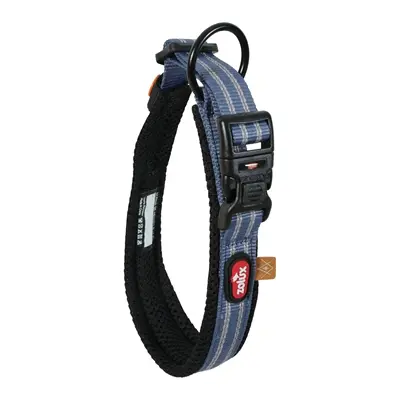 Zolux Bivouak halsband hond blauw L 45-55 x 3,5 cm – reflecterend