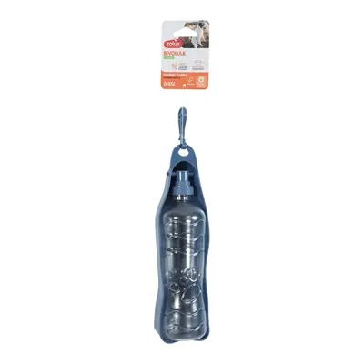 Zolux Bivouak inklapbare waterfles blauw 450 ml – met opvouwbare kom - Afbeelding 5