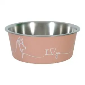 Zolux Love voerbak roze 750 ml – RVS binnenkant, voor honden - Afbeelding 1