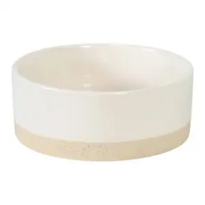 Zolux Olaria voerbak keramiek beige 1 liter – rond - Afbeelding 1