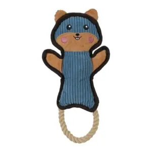 Zolux Buddy hamster hondenspeeltje blauw 14 x 5 x 28 cm – pluche, piepend - Afbeelding 1