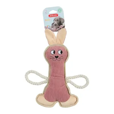 Zolux Buddy konijn hondenspeeltje roze 27 x 5 x 33 cm – pluche, piepend
