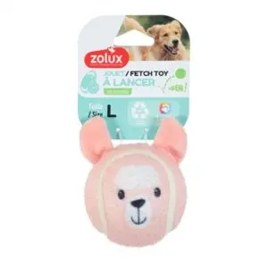 Zolux tennisbal lama L 7,5 cm – hondenspeelgoed met pieper - Afbeelding 4