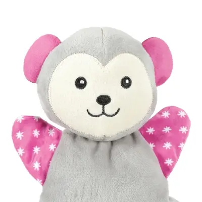 Zolux hondenknuffel Maxou Cuddly grijs 18 x 4,5 x 20 cm – met pieper
