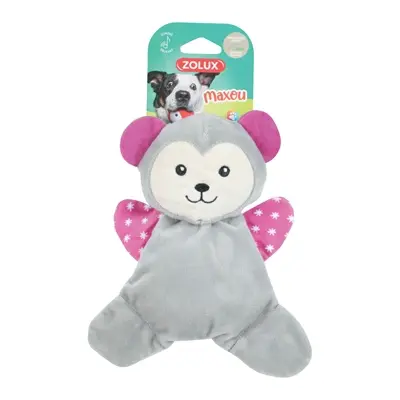 Zolux hondenknuffel Maxou Cuddly grijs 18 x 4,5 x 20 cm – met pieper - Afbeelding 3