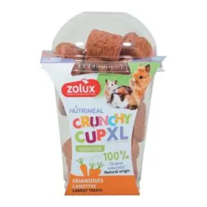 Zolux NMeal Crunchy Cup XL wortel 110 g – snack voor knaagdieren - Afbeelding 1