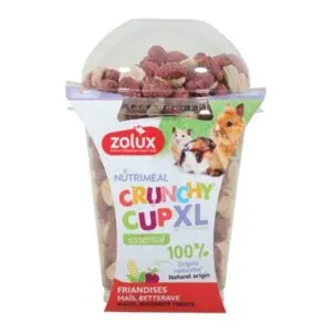 Zolux NMeal Crunchy Cup XL hart 220 g – snack voor knaagdieren - Afbeelding 1