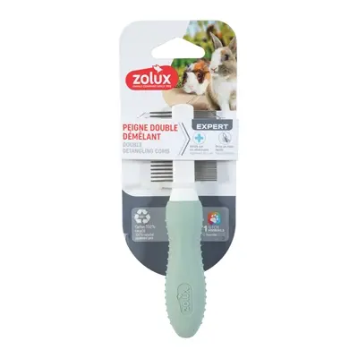 Zolux dubbele kam voor knaagdieren 14,5 cm – antislip handvat - Afbeelding 5