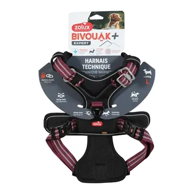 Zolux Bivouak hondentuig rood L 69-81 cm – tot 30 kg