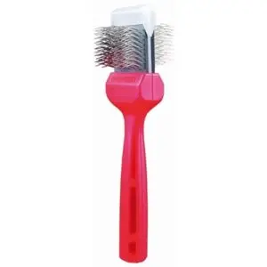 ActiVet ontklitborstel Mat Zapper rood 20 x 5 x 5 cm – dubbelzijdig - Afbeelding 1