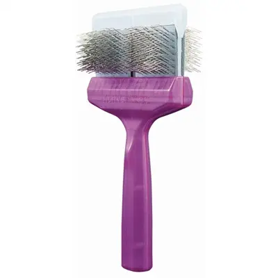 ActiVet borstel Mega Pro Hard paars 20 x 9,5 x 5 cm – dubbelzijdig