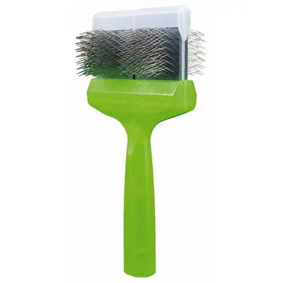 ActiVet slickerborstel Mega Pro Zacht groen 20 x 9,5 x 5 cm