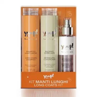 Yuup! Long Coats Kit hondenverzorgingsset – shampoo, conditioner en spray