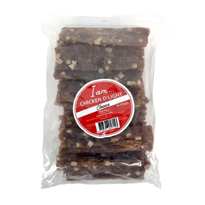 I Am Chicken D'Light kipfilet en kaas hondensnack 30 stuks