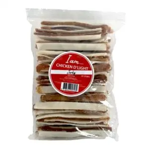 I Am Chicken D'Light Jerky hondensnack 30 stuks – kip en runderhuid - Afbeelding 4