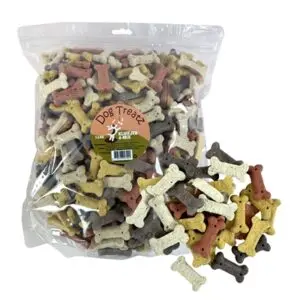 Dog Treatz kluifjes 4-Mix 2,5 kg – krokante biscuitkluifjes in vier kleuren - Afbeelding 1