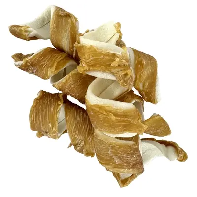 I Am Chicken Curl kauwsnack 15 cm – runderhuid met kippenborst, 10 stuks - Afbeelding 6