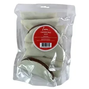I Am Chicken Taco kauwsnack 80 g – runderhuid met kip, 10 stuks - Afbeelding 4