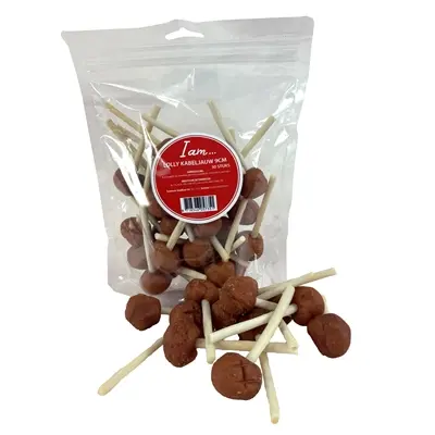 I Am Lolly kabeljauw 9 cm – hondensnack op kauwhuid, 30 stuks