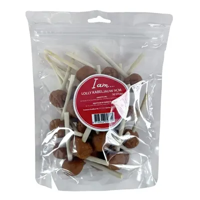 I Am Lolly kabeljauw 9 cm – hondensnack op kauwhuid, 30 stuks