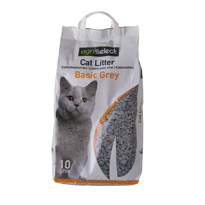 Agriselect Basic Grey kattenbakvulling alganite 10 liter