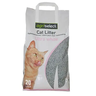 Agriselect Ultra White kattenbakvulling klontvormend 20 liter