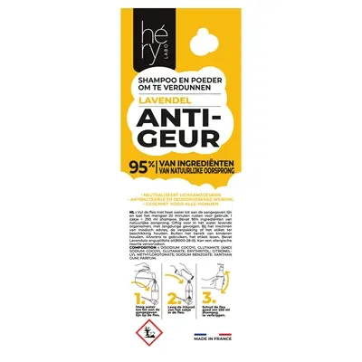 Hery shampoopoeder anti-geur lavendel 25 g