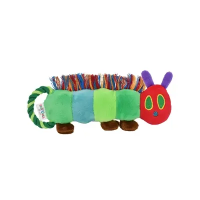 Eric Carle hondenspeeltje Rupsje Nooitgenoeg 23 cm – trek- en flostouw