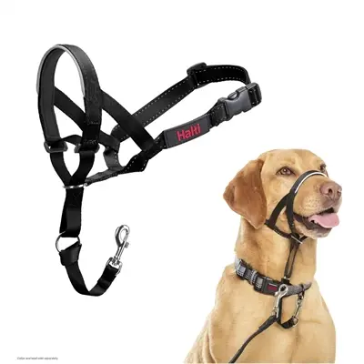 Halti hoofdhalster Headcollar zwart maat 3 – nekomvang 40-54 cm