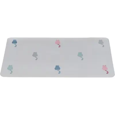 Trixie placemat Lilly kat grijs 44 x 28 cm – slipvast