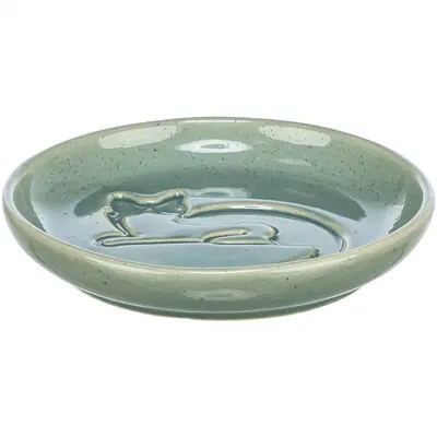 Trixie voerbak kat Katrelief keramiek blauw 14,5 cm 150 ml