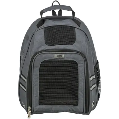 Trixie hondentas rugtas Dan grijs 34 x 26 x 44 cm – met tailleriem