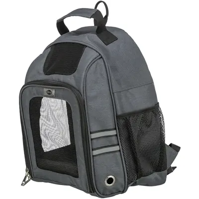 Trixie hondentas rugtas Dan grijs 34 x 26 x 44 cm – met tailleriem