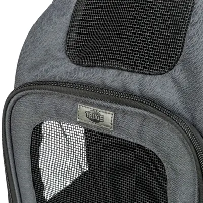 Trixie hondentas rugtas Dan grijs 34 x 26 x 44 cm – met tailleriem - Afbeelding 6